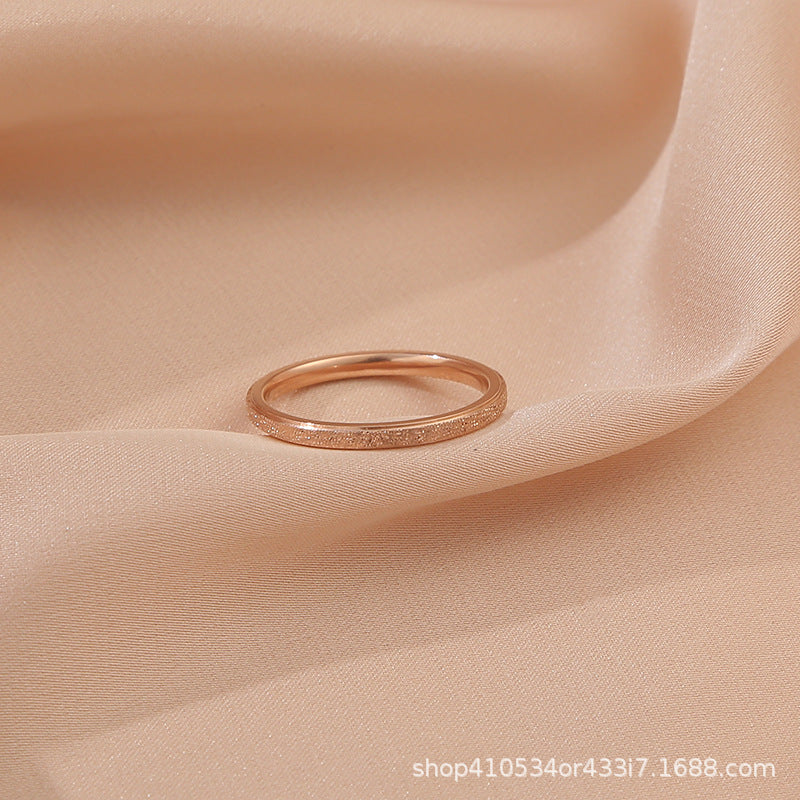 Wholesale Titanium Steel Luxury Diamond Ring